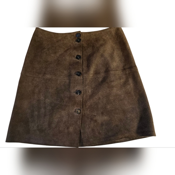 Banana Republic Leather Size 4 Skirt
